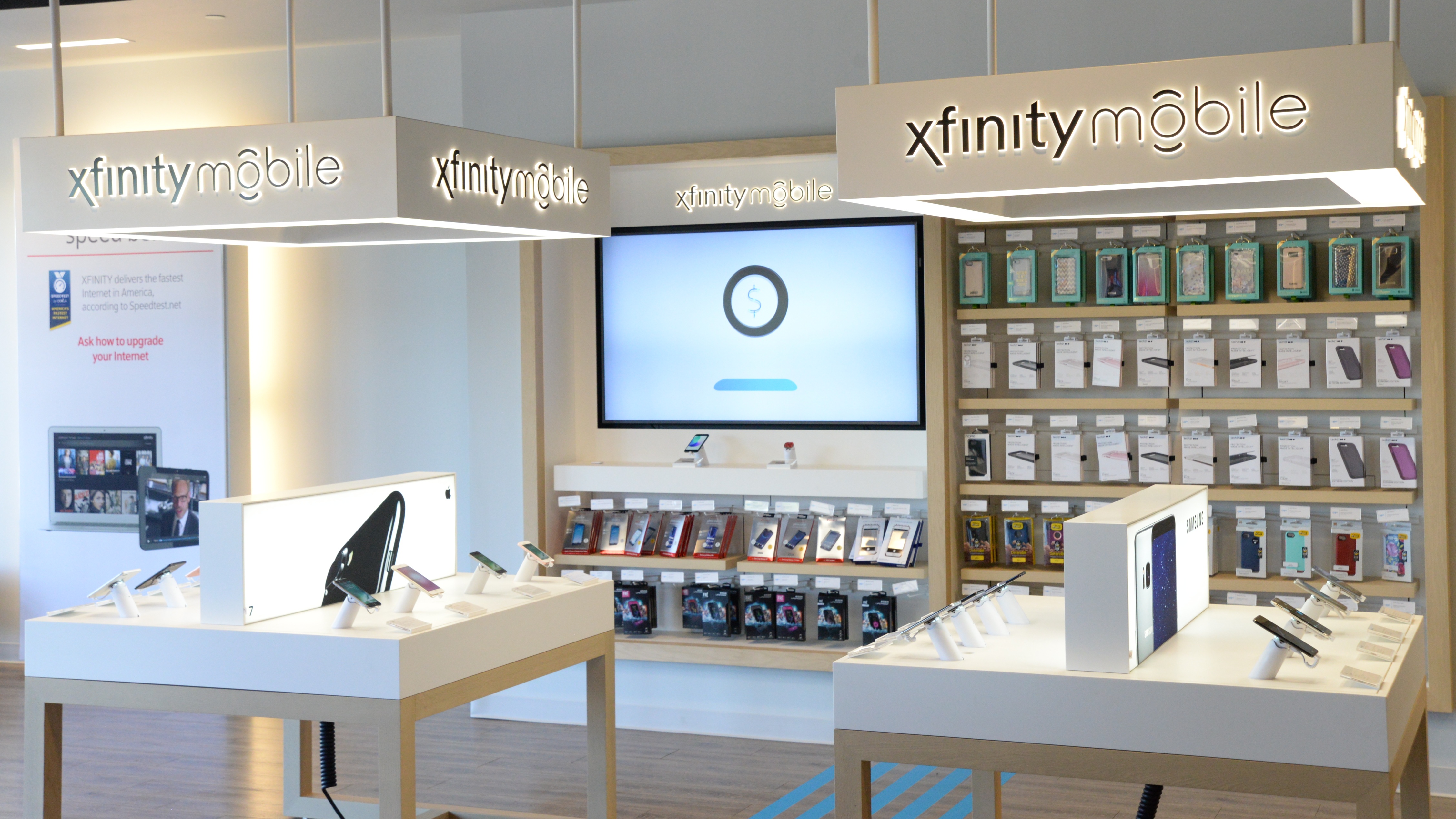 Interior of an Xfinity Store.