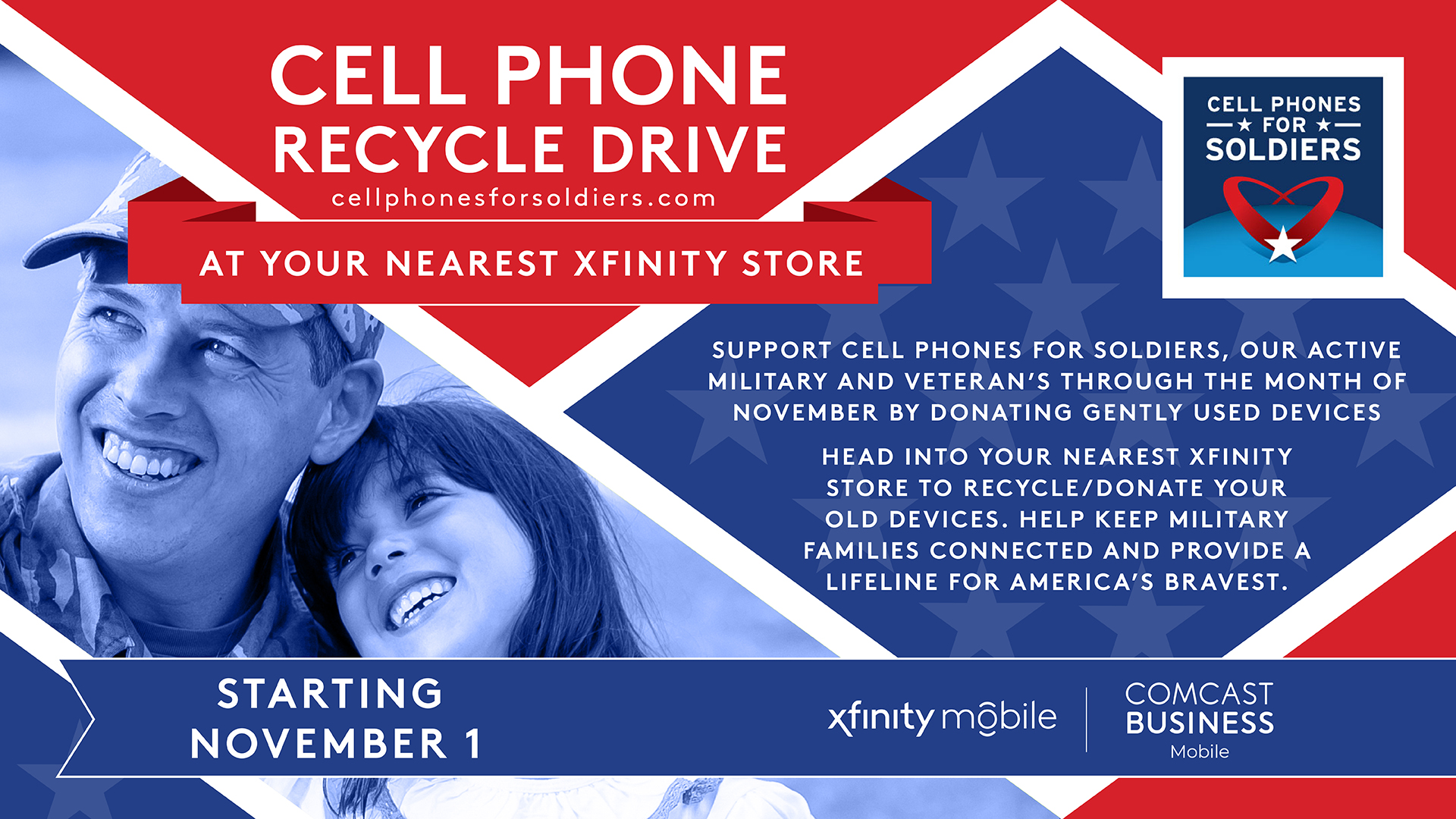Cell Phone Recycling Drive flyer