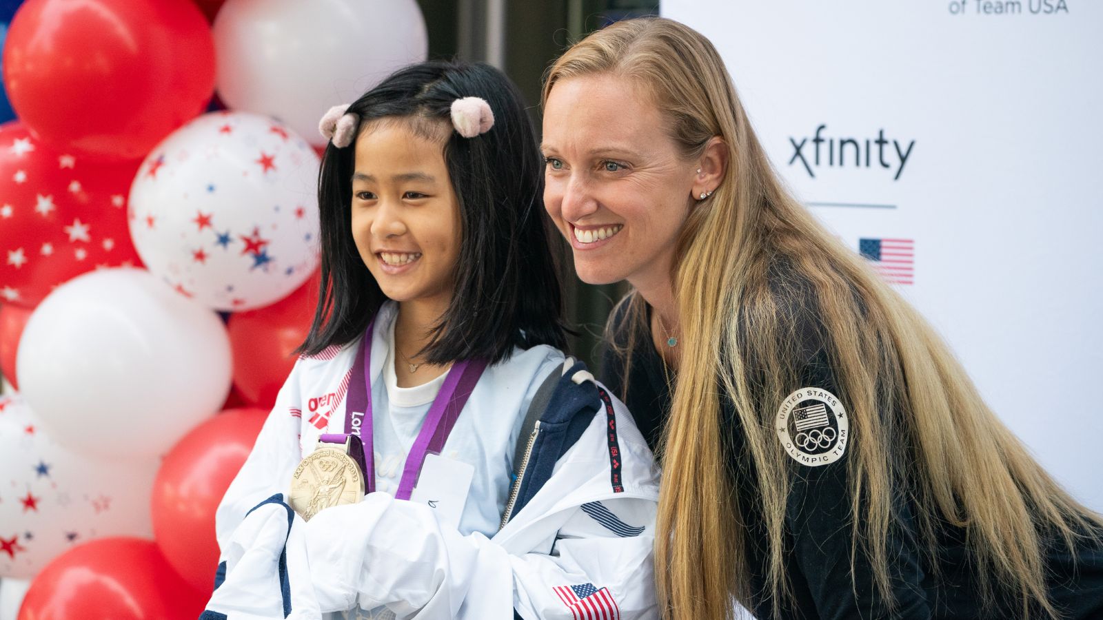 Fans Enjoy Olympics Watch Party with 7X Olympic Medalist Dana Vollmer at Dublin Xfinity Store