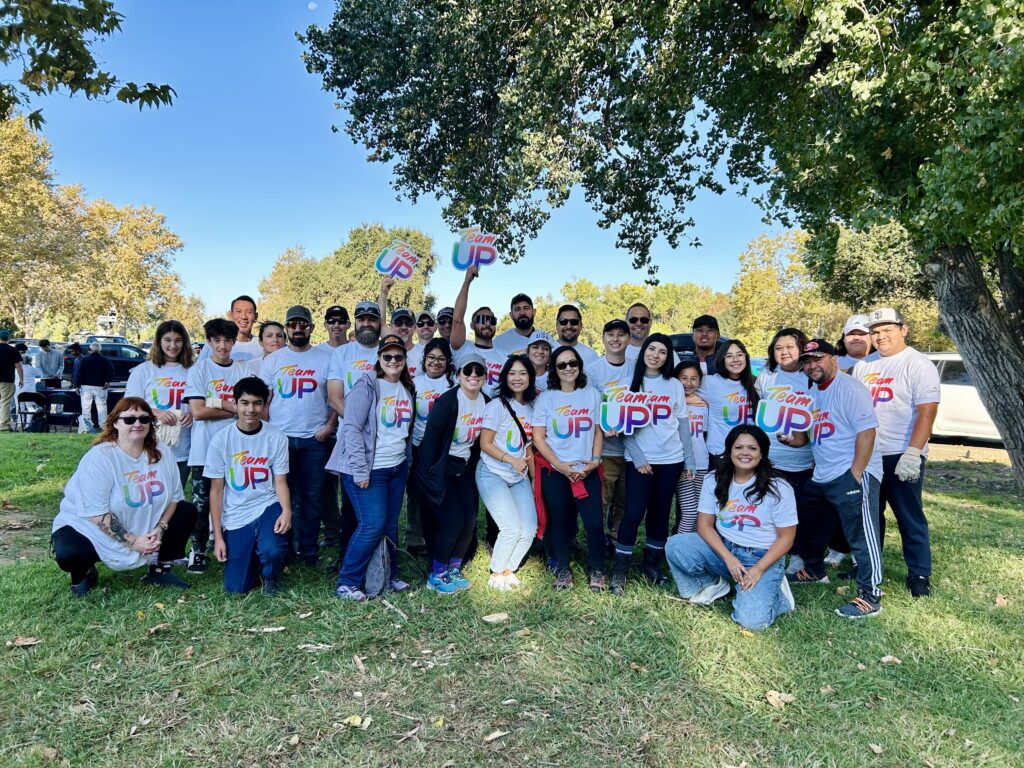 Comcast California team at the Great American River Clean-Up