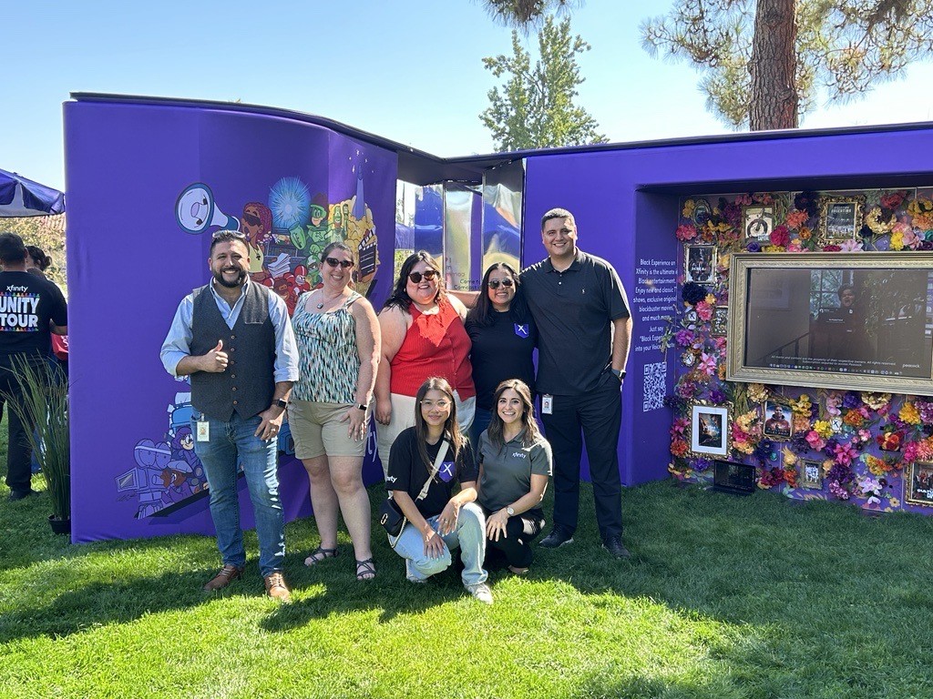 Comcast California team at Xfinity Unity Tour at Fresno State. Oct. 2, 2024.