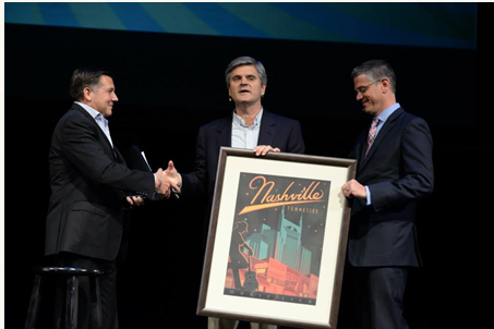 Steve Case onstage at the Nashville Technology Council (NTC) forum.