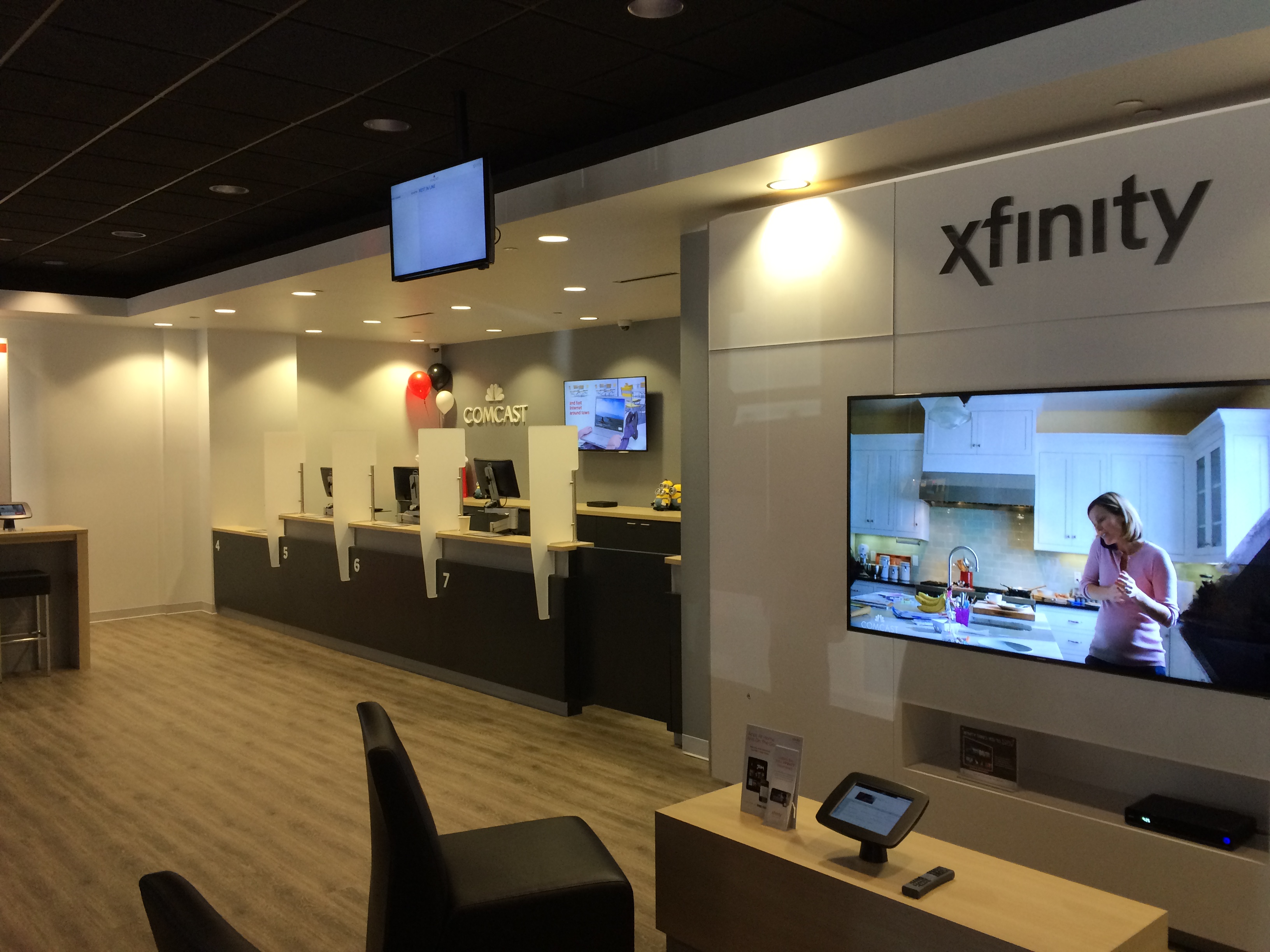 Interior of an Xfinity Retail Store.