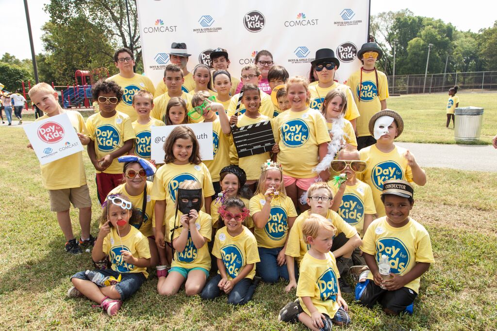 A group of Boys & Girls Clubs of Middle Tennessee members.