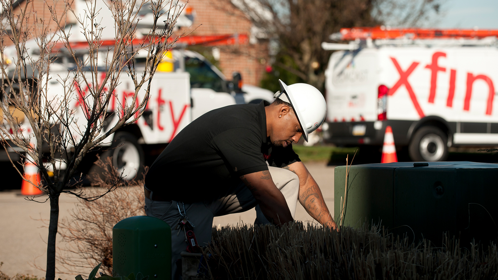 An Xfinity technician.