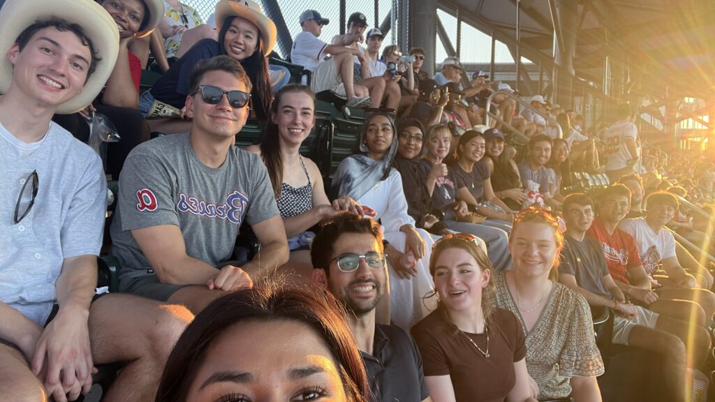 Comcast interns enjoying a Braves baseball game at Truist Park in the Battery Atlanta, GA.