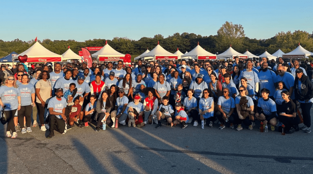 2023 Heart Walk participants at Atlantic Station in Atlanta, GA