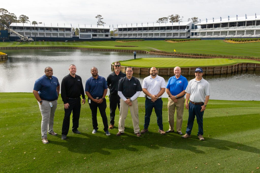 Comcast Business team on the green