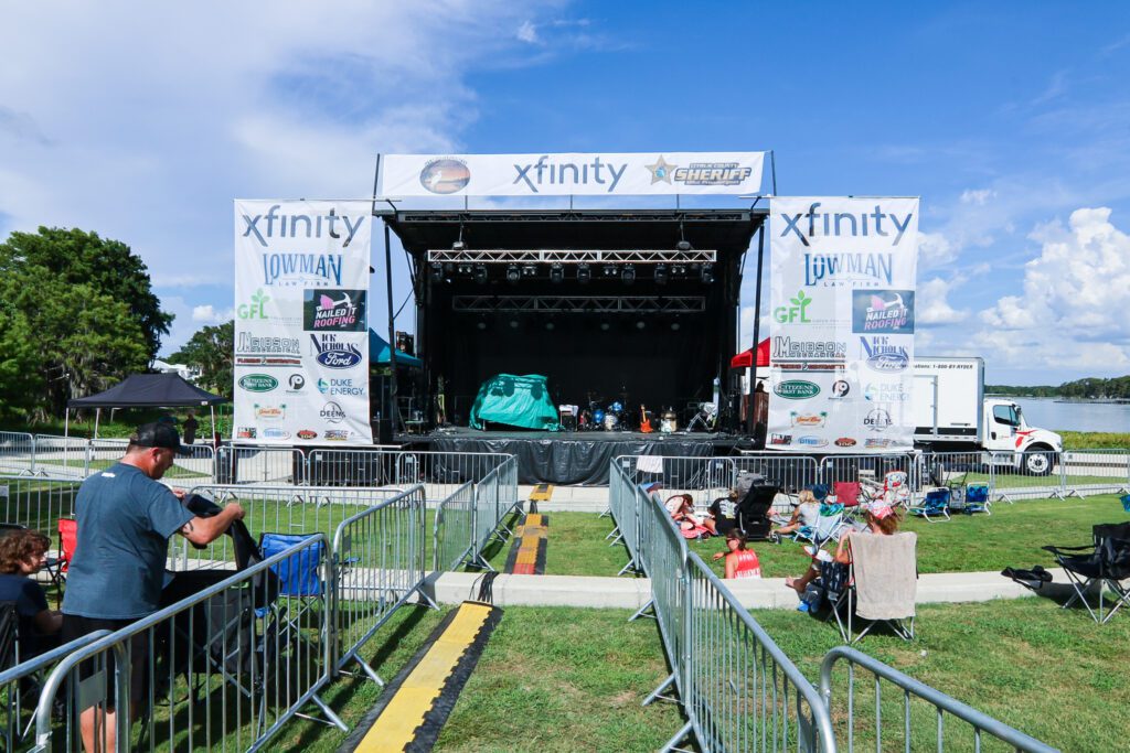 Xfinity sponsors the event stage.