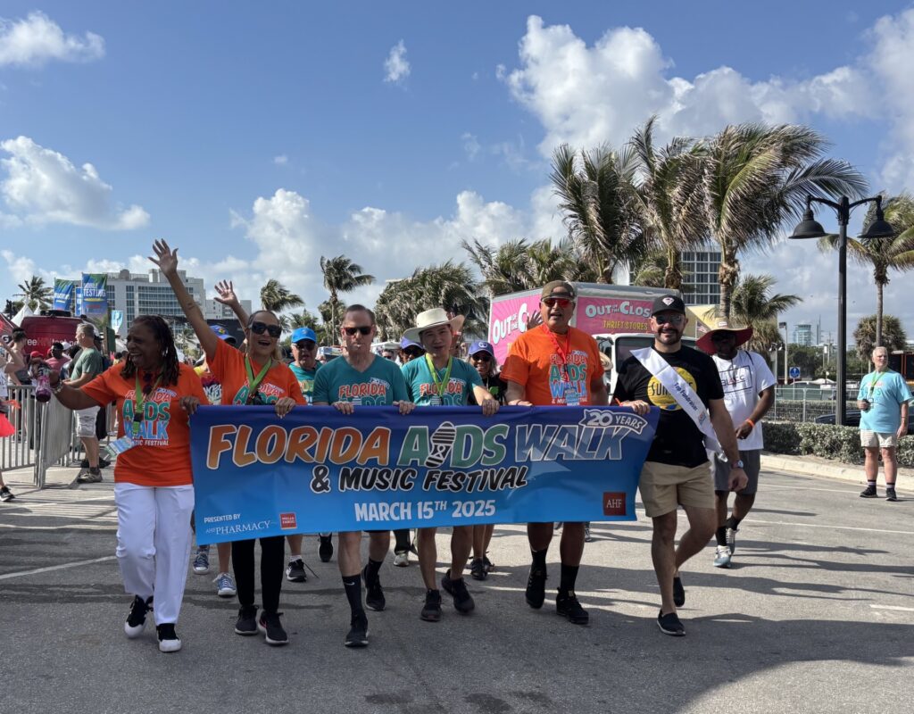 people walking a parade