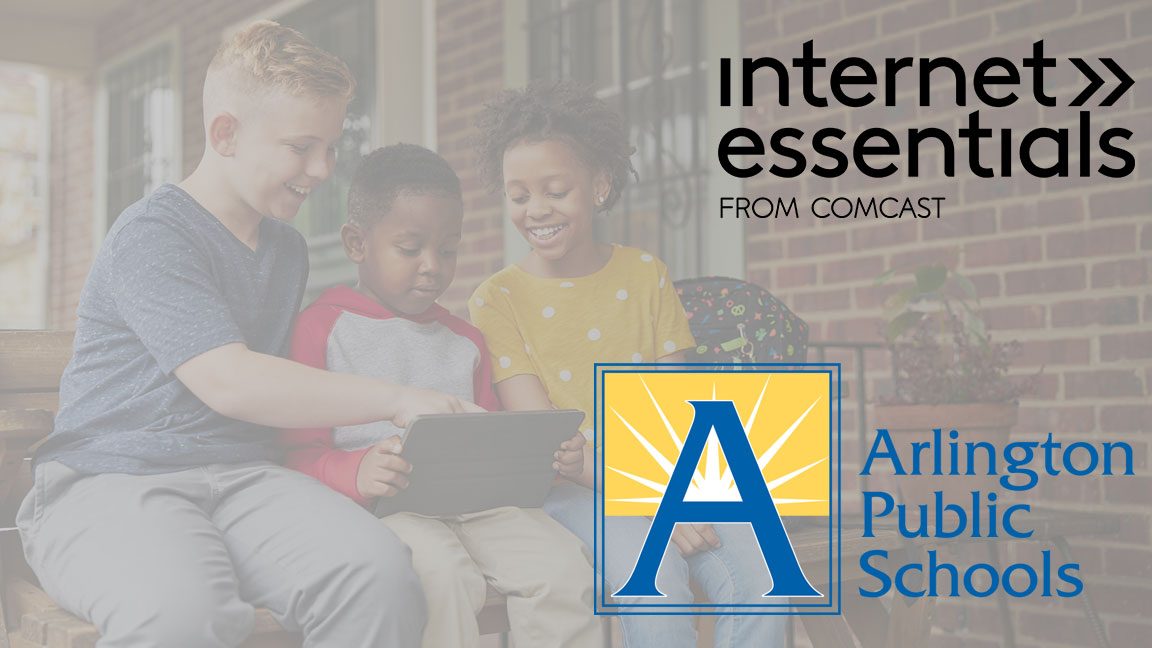 The Internet Essentials and Arlington Public Schools logos