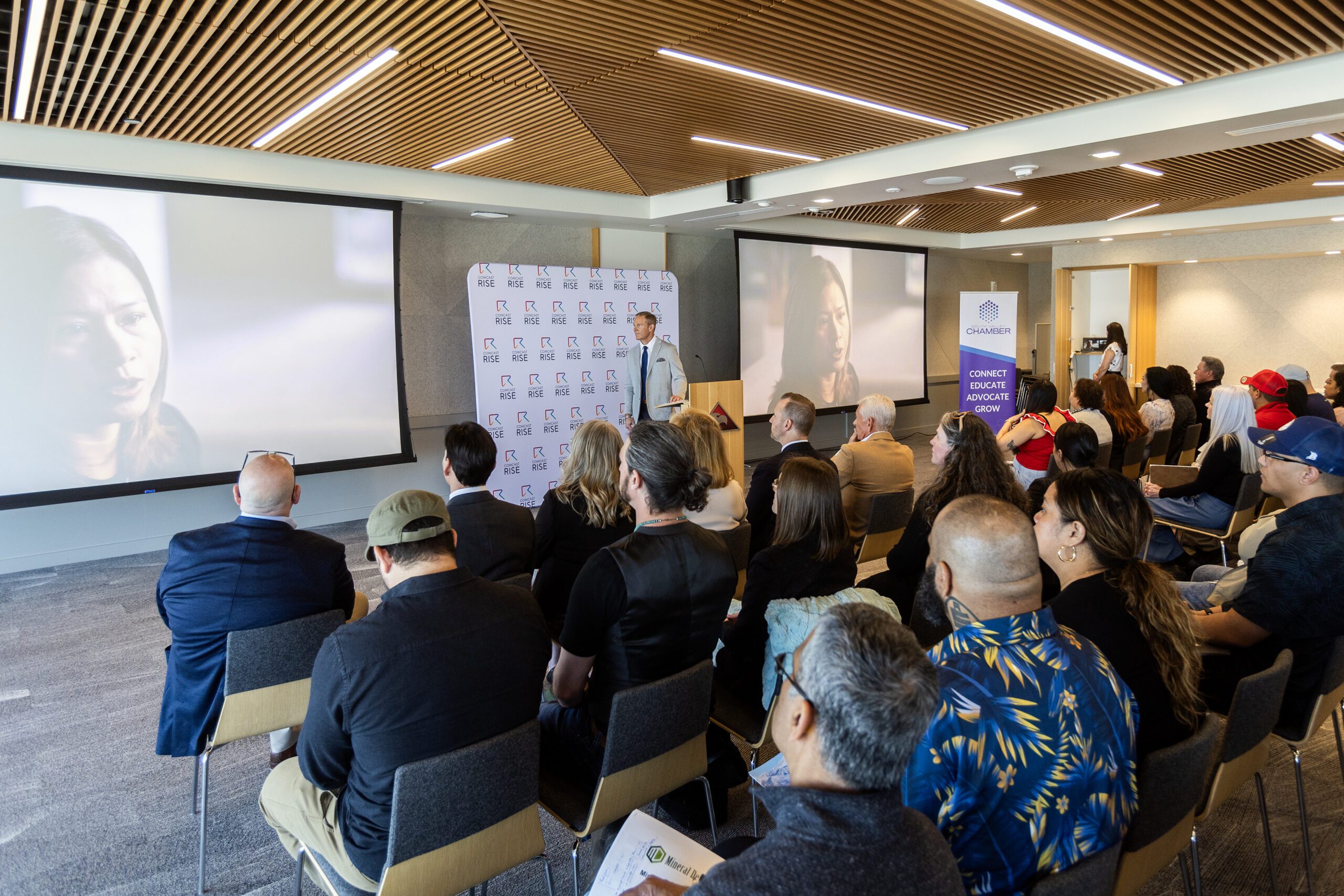 Guests at the Comcast RISE Announcement event in Utah