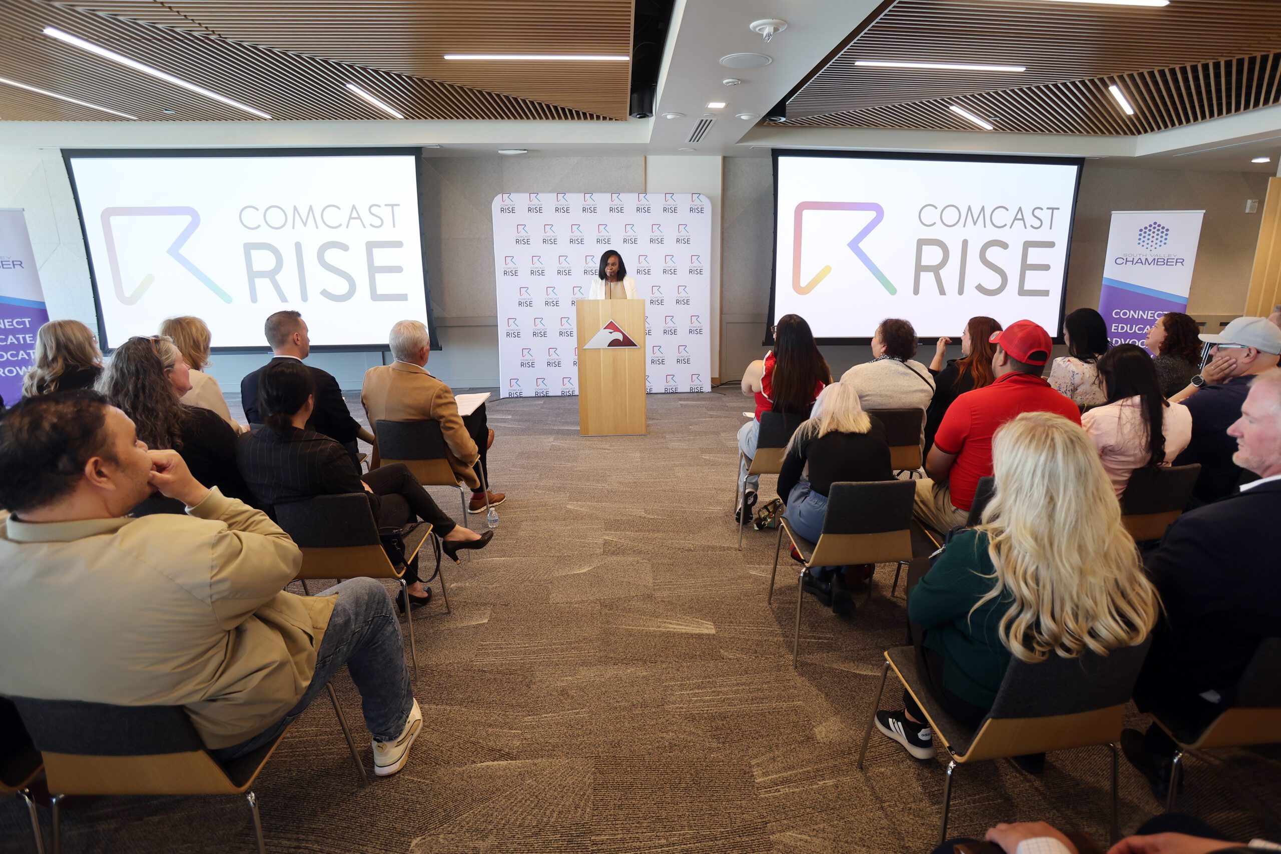 Guests at the Comcast RISE Announcement event in Utah