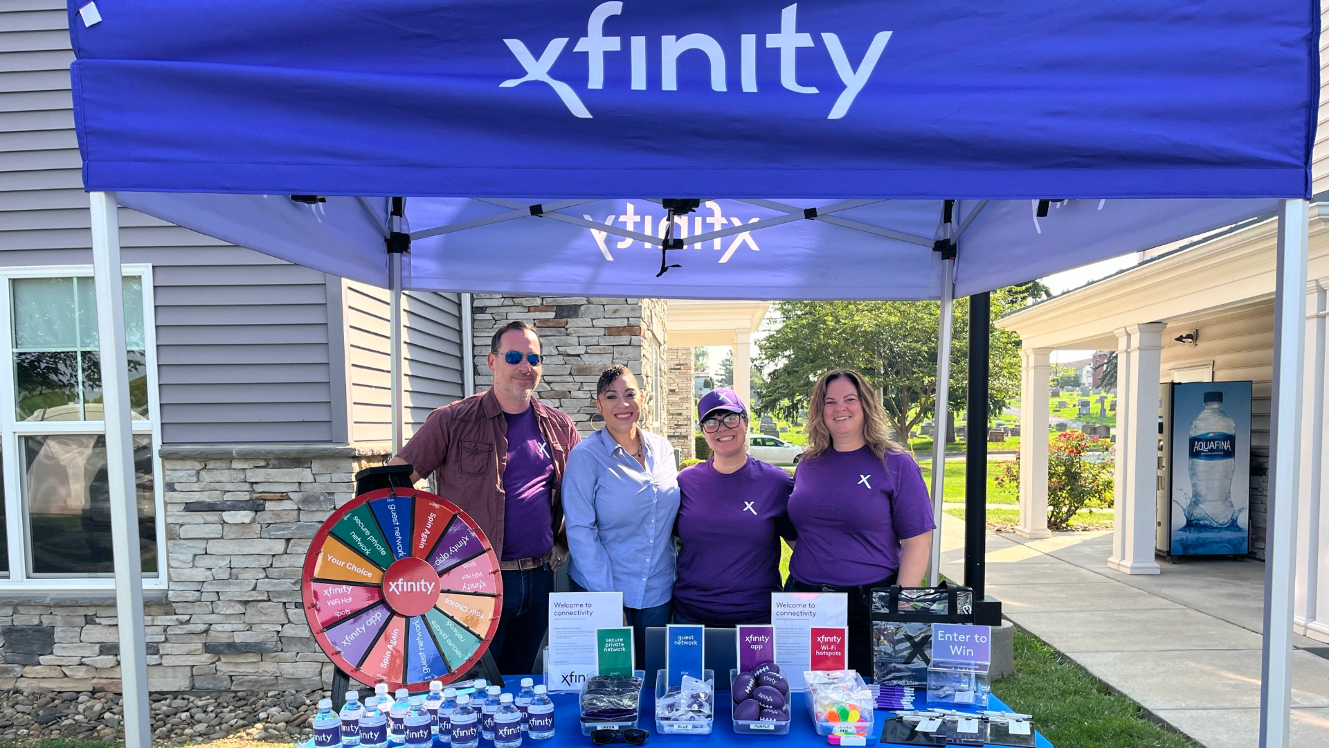 Xfinity on Campus team during Penn State Harrisburg back-to-school event.